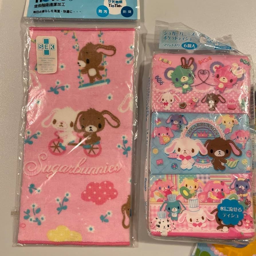 激レア♡シュガーバニーズ　タオルハンカチ４種セット　☆未使用品☆ 激レア♡シュガーバニーズ タオルハンカチ4種セット ☆未使用品